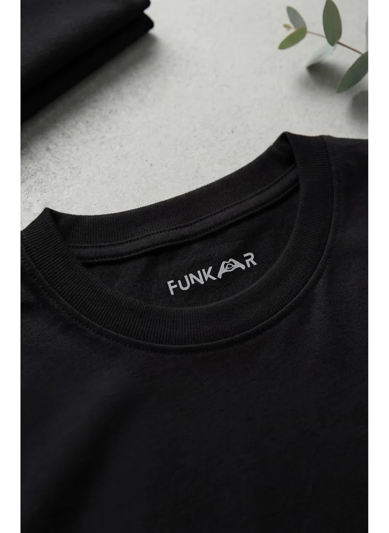 Funkaar Black Funkaar Astronaut Print  Unisex T-shirt for Kids  | Best Price UAE