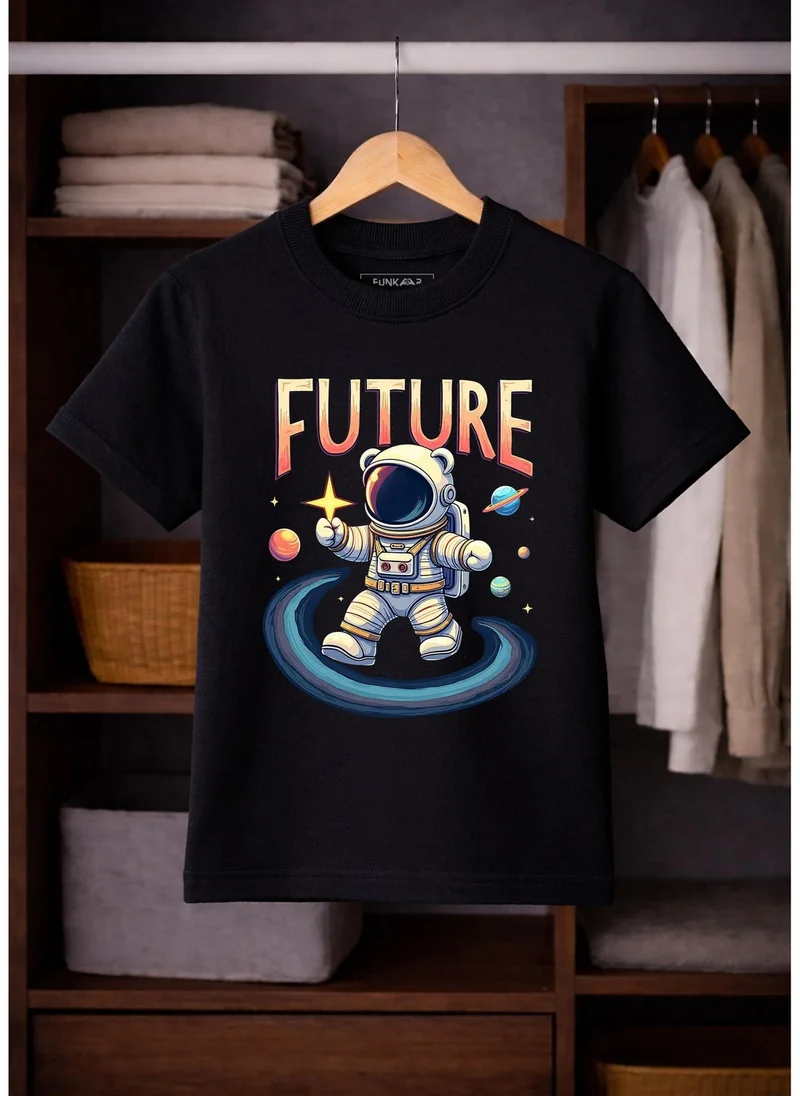 فنكار FUNKAAR تيشيرت أطفال للجنسين بطباعة رائد فضاء