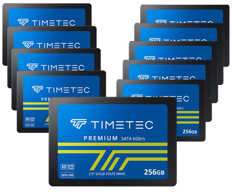 Timetec 256GBx10 (10 Pack) SSD 3D NAND SATA III 6Gb/s 2.5 Inch 7mm(0.28") Read Speed Up to 550 MB/s SLC Cache Performance Boost Internal Solid State Drive for PC Computer Desktop and Laptop - Image 1