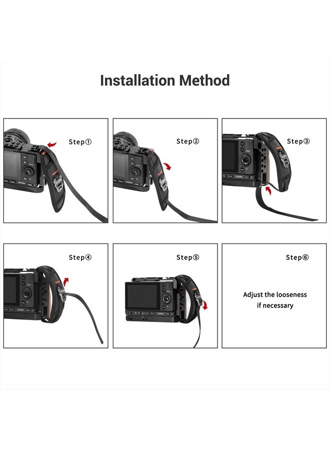 SmallRig Camera Cage Wrist Strap, Universal Quick Adjustable Secure Grip Camera Cage Handle Hand Wrist Strap PAC2456 - Image 5