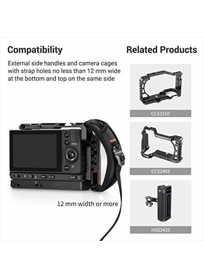 SmallRig Camera Cage Wrist Strap, Universal Quick Adjustable Secure Grip Camera Cage Handle Hand Wrist Strap PAC2456 - Image 2