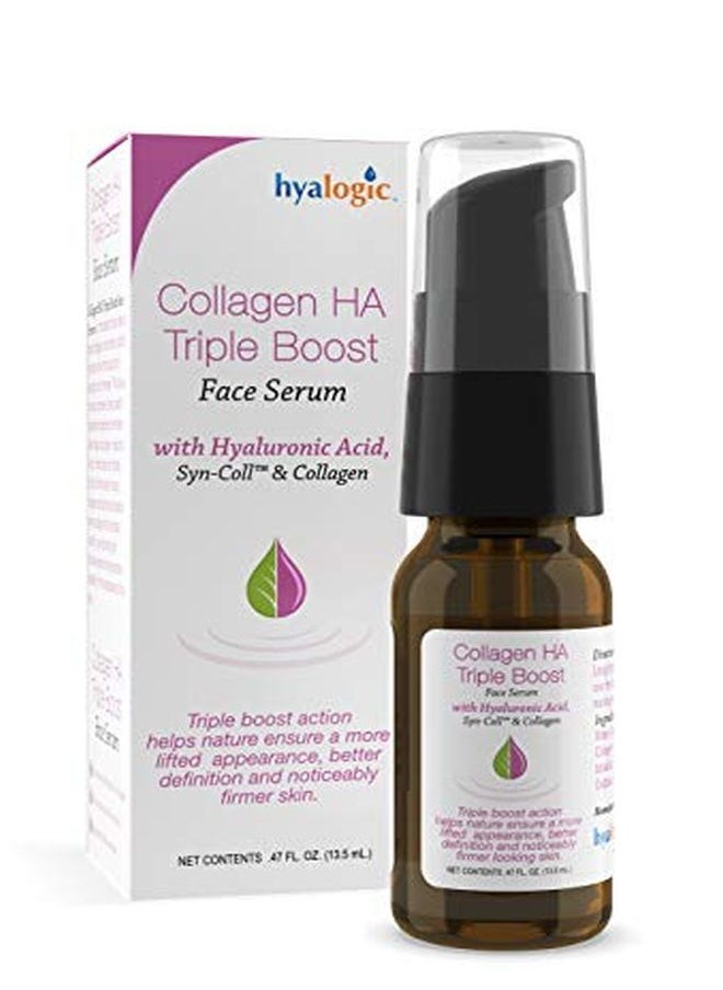Hyalogic - Ha Collagen Serum Triple Boost Face Serum: Hyaluronic Acid + Syncoll + Marine Collagen Peptides Vegan Free From Gluten Paraben Dyes | Nongreasy Formula (047 Fl Oz) - Image 1