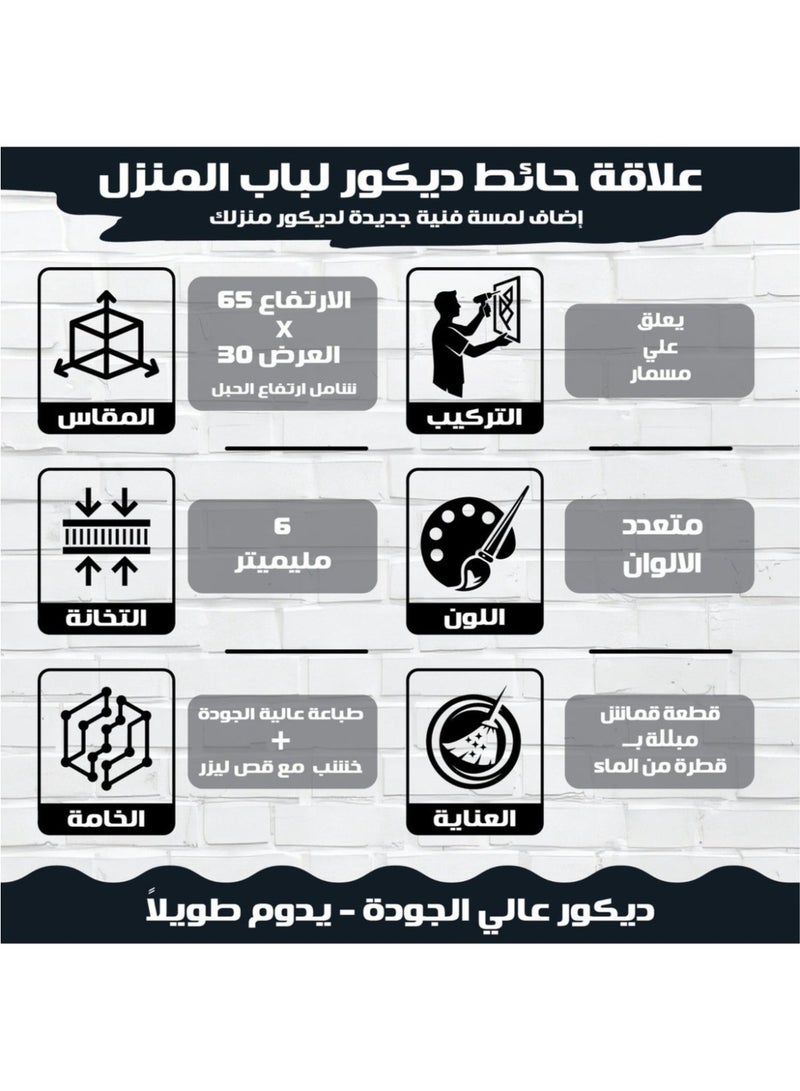 لوحة ديكور معلقة من الخشب بكلمات إيجابية وتصميم منزلي جذاب، تضفي إحساسًا بالراحة والانسجام على المكان - Image 4