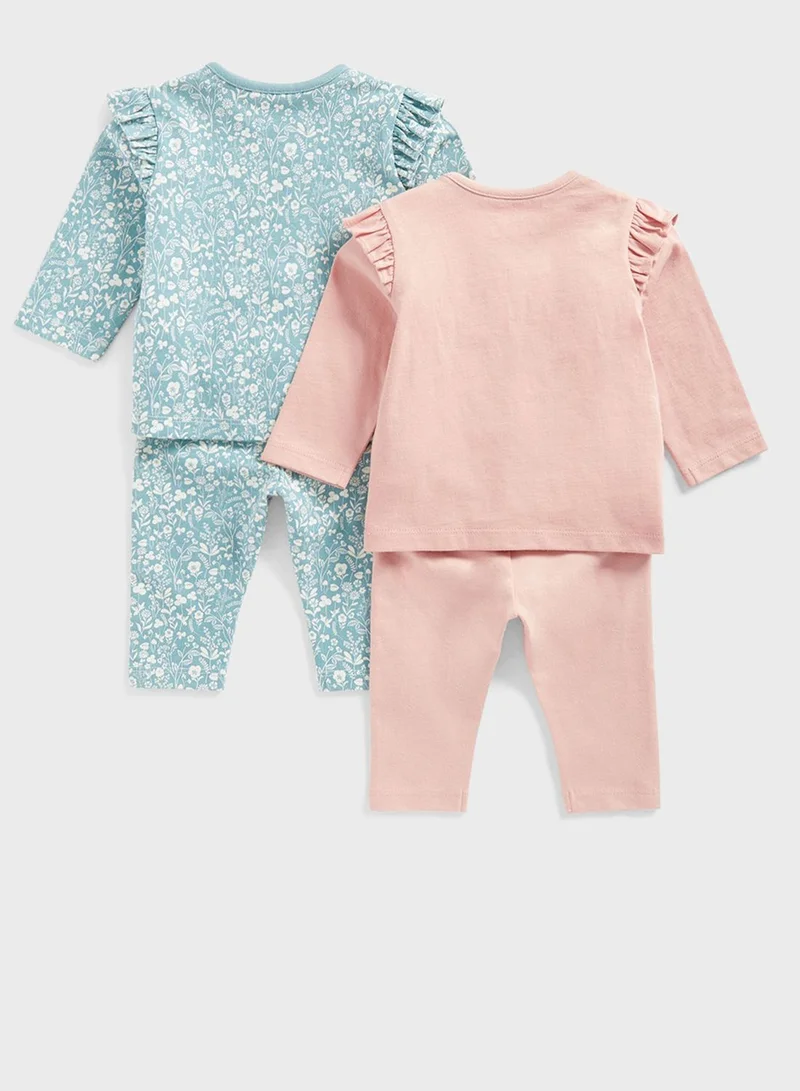 mothercare Infant 2 Pack Aop Top & Leggings Set