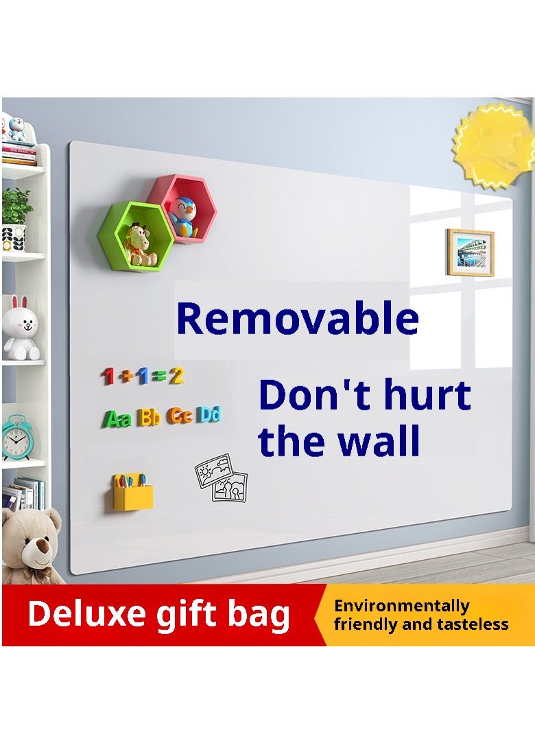 Whiteboard wall stickers, home graffiti writing board, coloring, magnetic wipetable, sketch board, gift package - Image 1