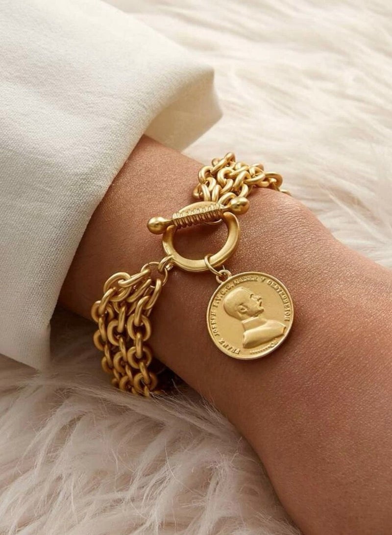sixtyfour Amazing Gold Plated Bracelet For Women - Image 1