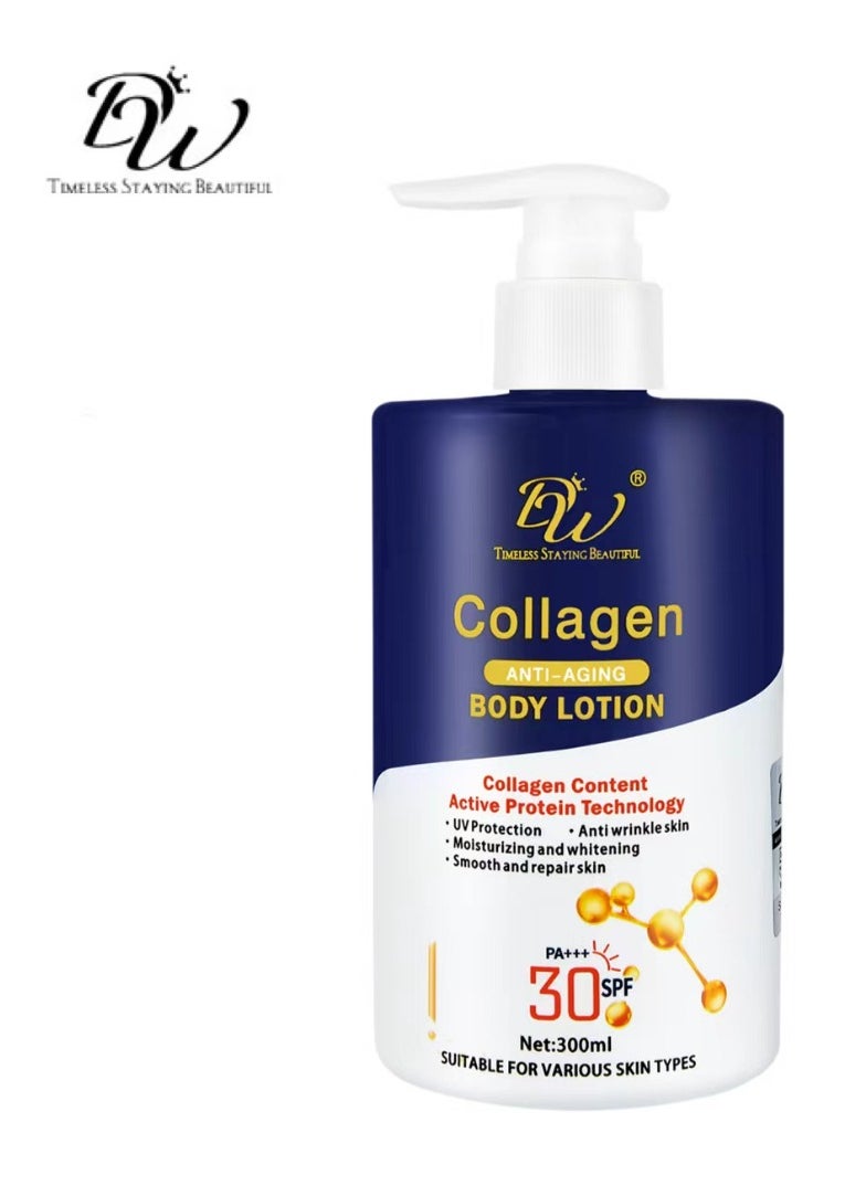 DW - DW Collagen Body Moisturizing Whitening Brighten Lotion 300ml - Image 1