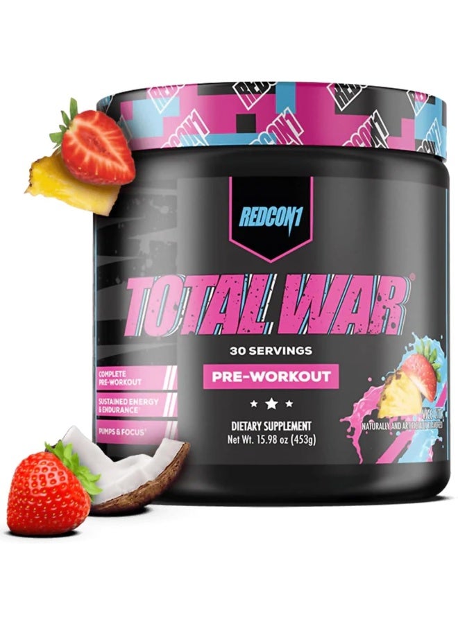 Redcon1 Total War - Pre Workout, 30 Servings (Vice City) - Image 1