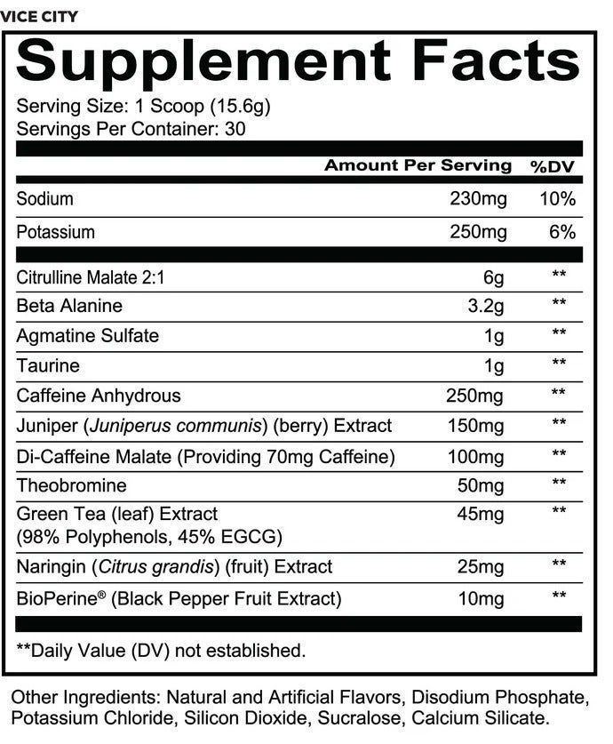 Redcon1 Total War - Pre Workout, 30 Servings (Vice City) - Image 2
