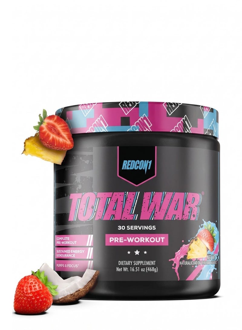 Redcon1 Total War - Pre Workout, 30 Servings (Vice City) - Image 1
