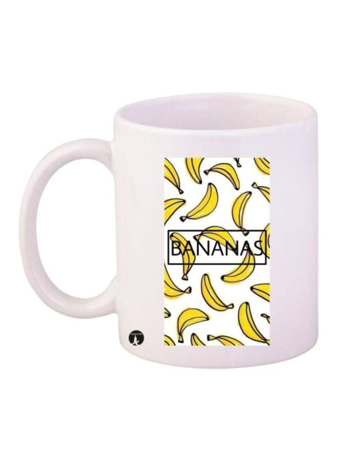 RKN Banana Printed Mug White/Yellow/Black - Image 2
