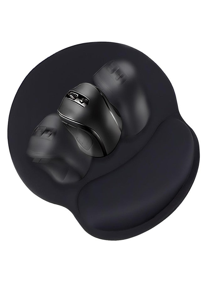 TONOS Ergonomic Mouse Pad, Comfortable Mousepad with Memory Foam Wrist Rest Support. Black Mouse Pad with Smooth Surface & Non-Slip Rubber Base for Computer, Laptop, Office and Home - Image 2