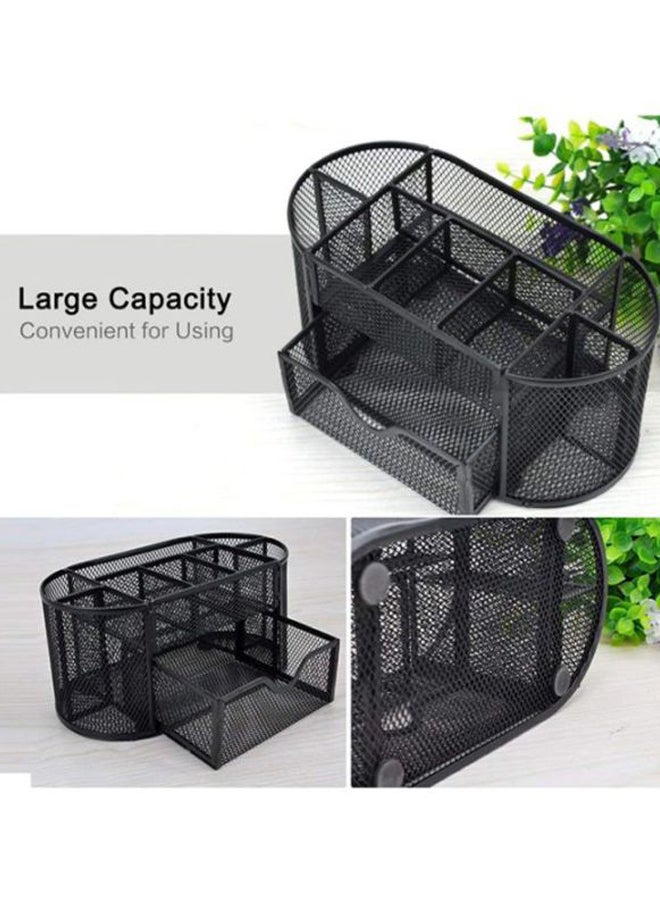 صندوق تنظيم للمكتب متعدد الوظائف به 9 فتحات أسود - Image 5