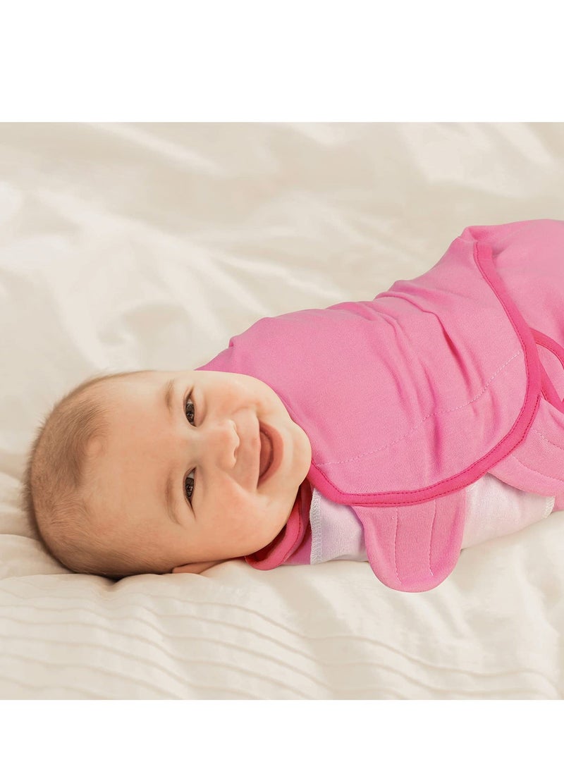 Baby Swaddle Blankets For Baby Girl, Newborn Swaddle Sack, Ergonomic Baby Swaddles, Rose Pink Heart & Stripes, Swaddles For Newborns, Baby Sleep Sack, For 0-3 Months 73x56cm - Image 4