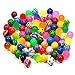 KISEER 50 Pieces Assorted Colorful Bouncy Balls Bulk Mixed Pattern High Bouncing Balls for Kids Party Favors Prizes Birthdays Gift 28 mm - Image 3