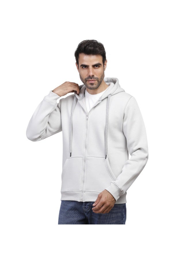 كوب سويت شيرت رجالي سادة بسحاب - Image 1