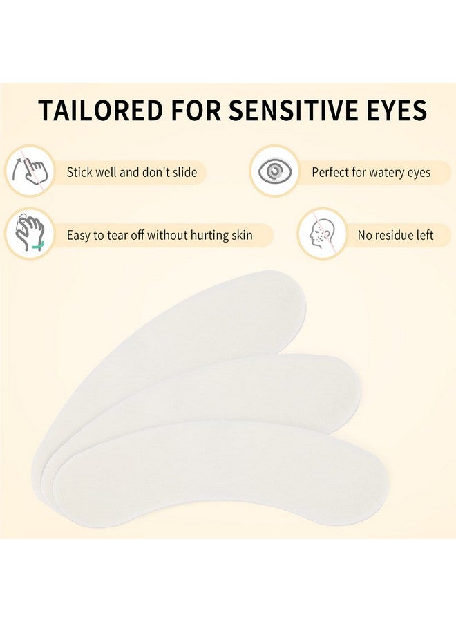 Miuffue 100 Pcs Foam Eye Pads For Lash Extensions, Under Eye Pads For Eyelash Extensions, Micro-Foam Lash Pads Lint Free, Stick Well, No Tape Needed, Hypoallergenic - Image 2