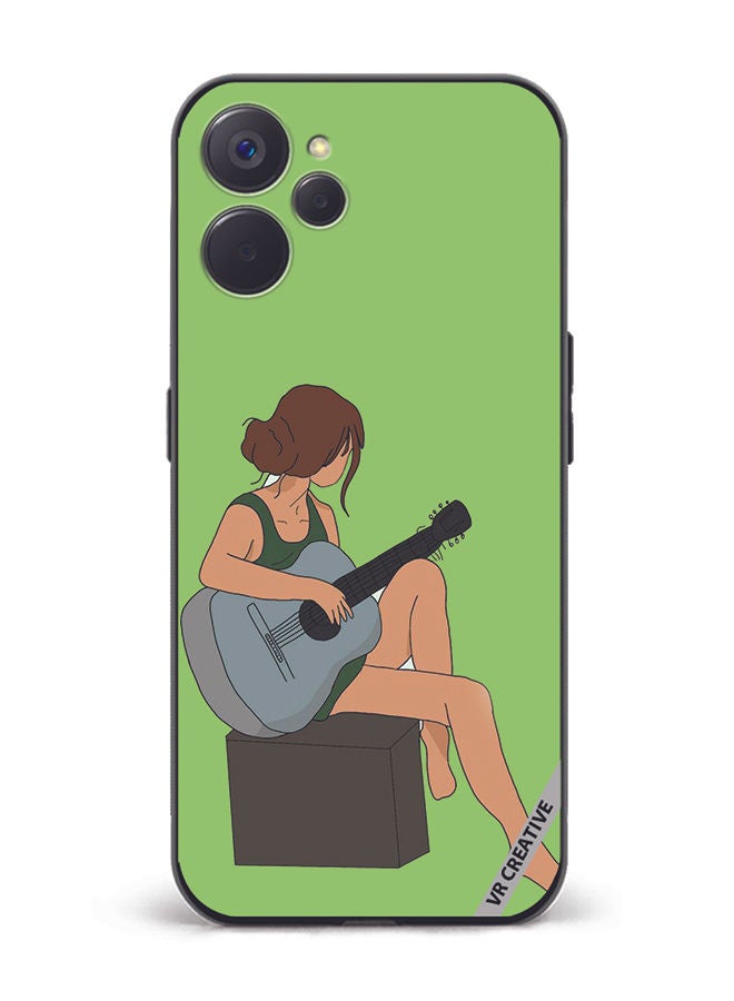 VR CREATIVE Protective Case Cover For Realme 10 5G Girl With Guitar Design Multicolour - Image 1