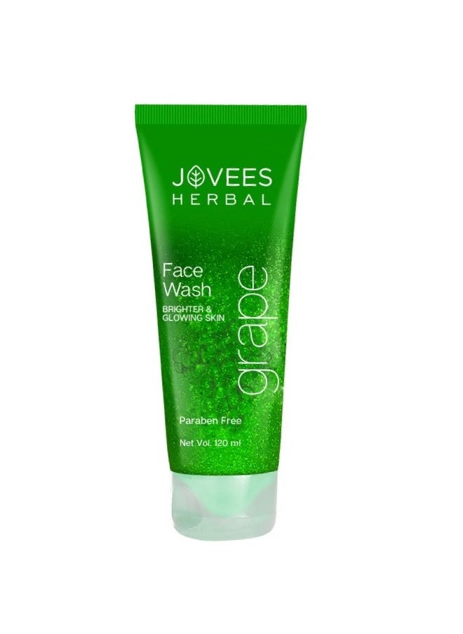 JOVEES HERBAL Jovees Grape Fairness Face Wash 120 Ml  - Image 1