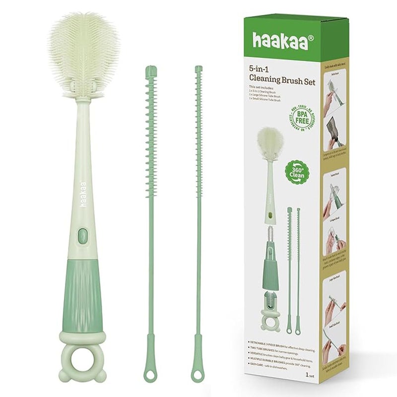 Haakaa - 5-in-1 Cleaning Brush Set