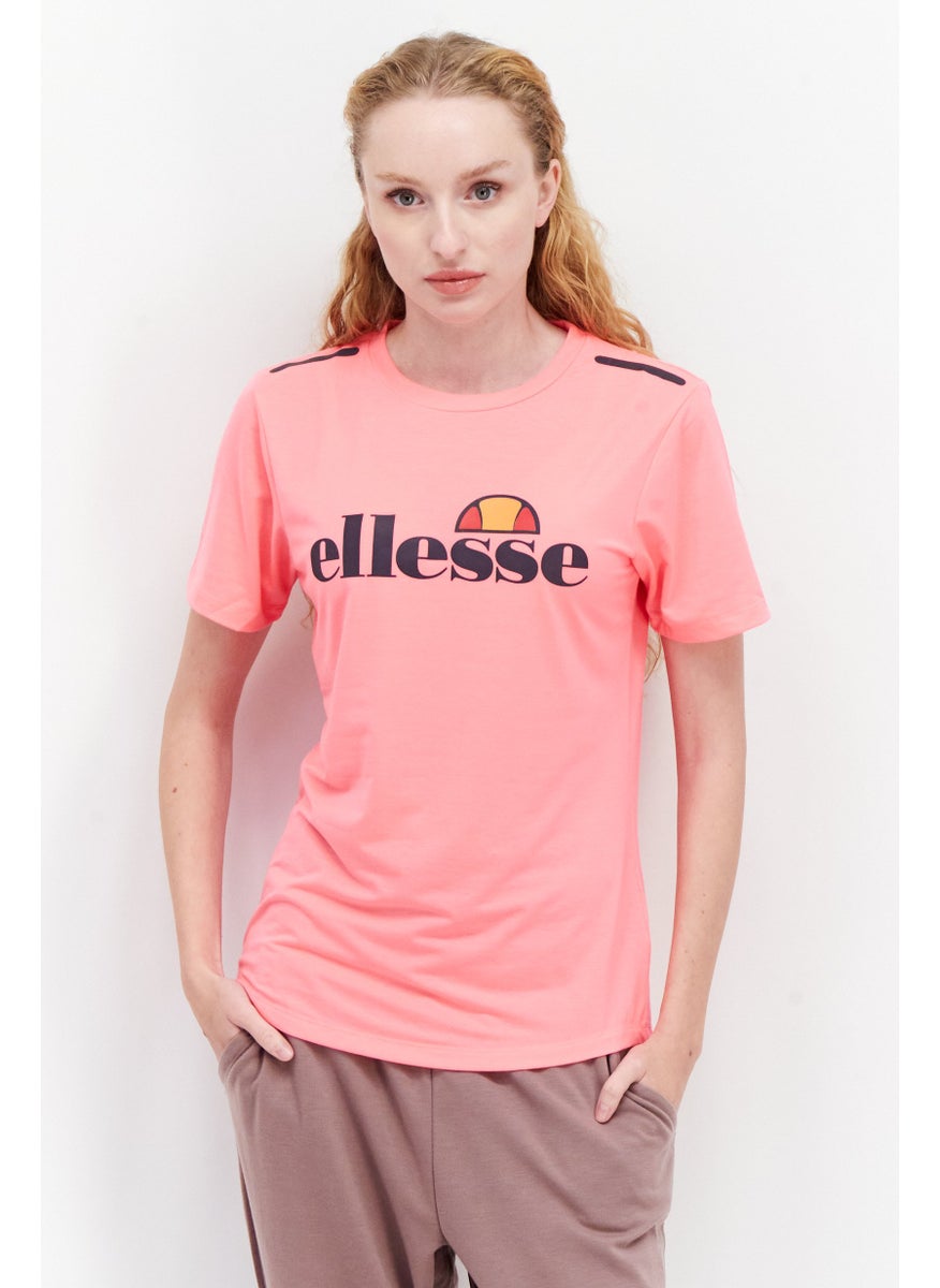 Ellesse Women Sportswear Fit Short Sleeve Training T-Shirt,  Neo Pink  - Image 1