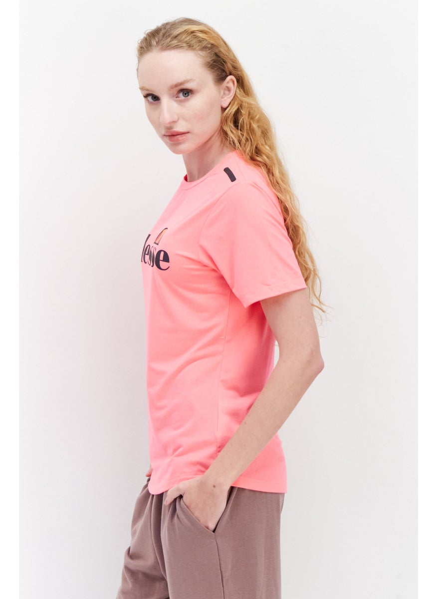 Ellesse Women Sportswear Fit Short Sleeve Training T-Shirt,  Neo Pink  - Image 2