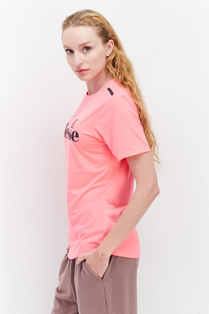 Ellesse Women Sportswear Fit Short Sleeve Training T-Shirt,  Neo Pink - Image 2