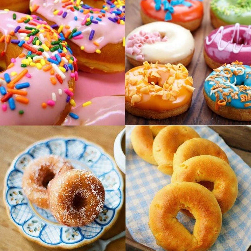 Skytail Silicone Donut Mold 6 Slot NonStick Silicone Doughnut Pan Set Just Pop Out Heat Resistant Make Perfect Donut Cake Biscuit Bagels BPA Free and Dishwasher Safe Set of 2 - Image 5