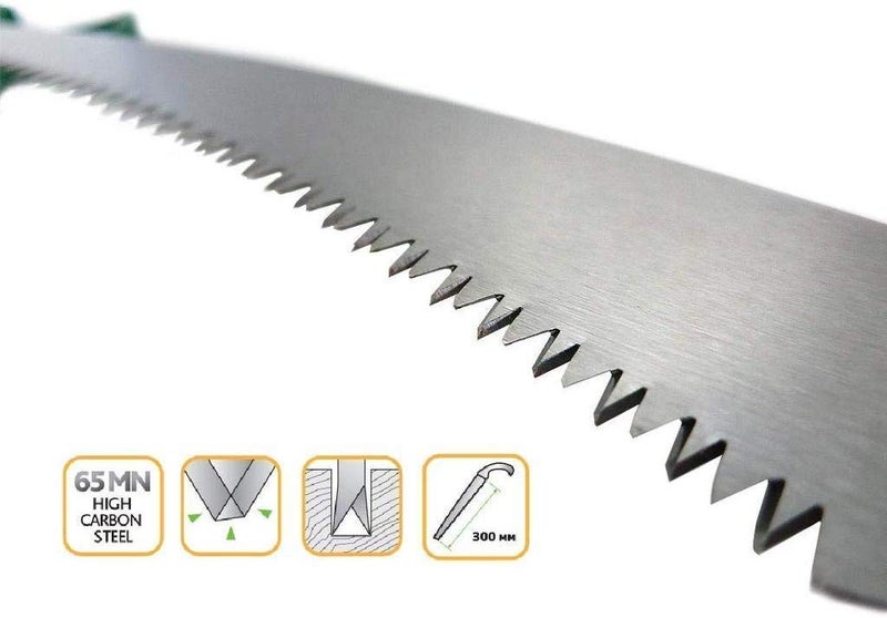 Moolten Steel SaMoolten w 3 Edge Sharpen Teeth with Plastic Cover and Blister Packing - 12 inch Blade - Image 4