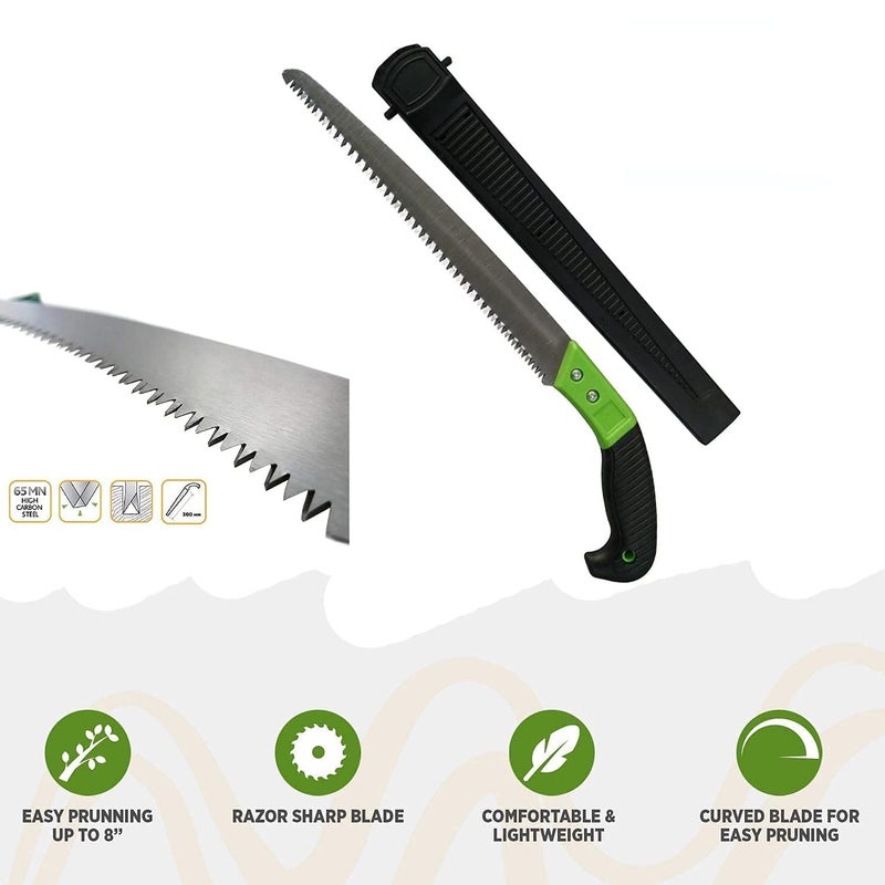 Moolten Steel SaMoolten w 3 Edge Sharpen Teeth with Plastic Cover and Blister Packing - 12 inch Blade - Image 2