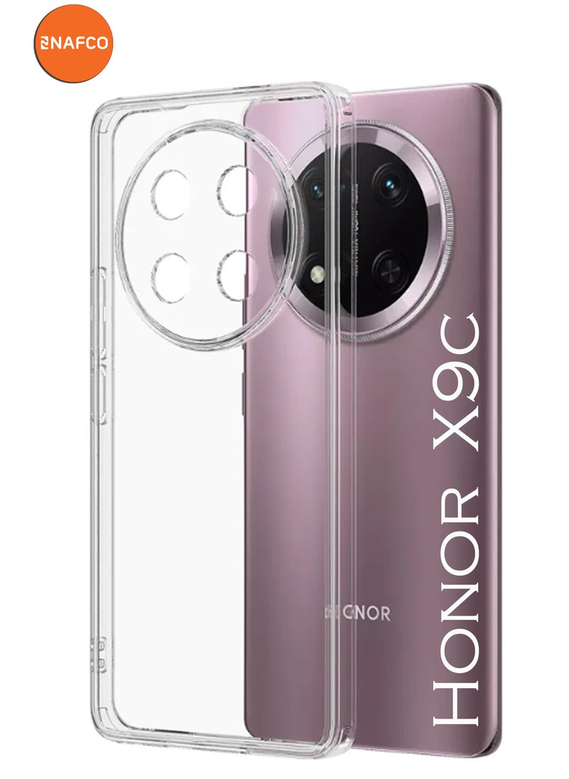 NAFCO For Honor X9c - Transparent Silicone Drop-Proof Clear Protective Phone Cover - Transparent  - Image 1