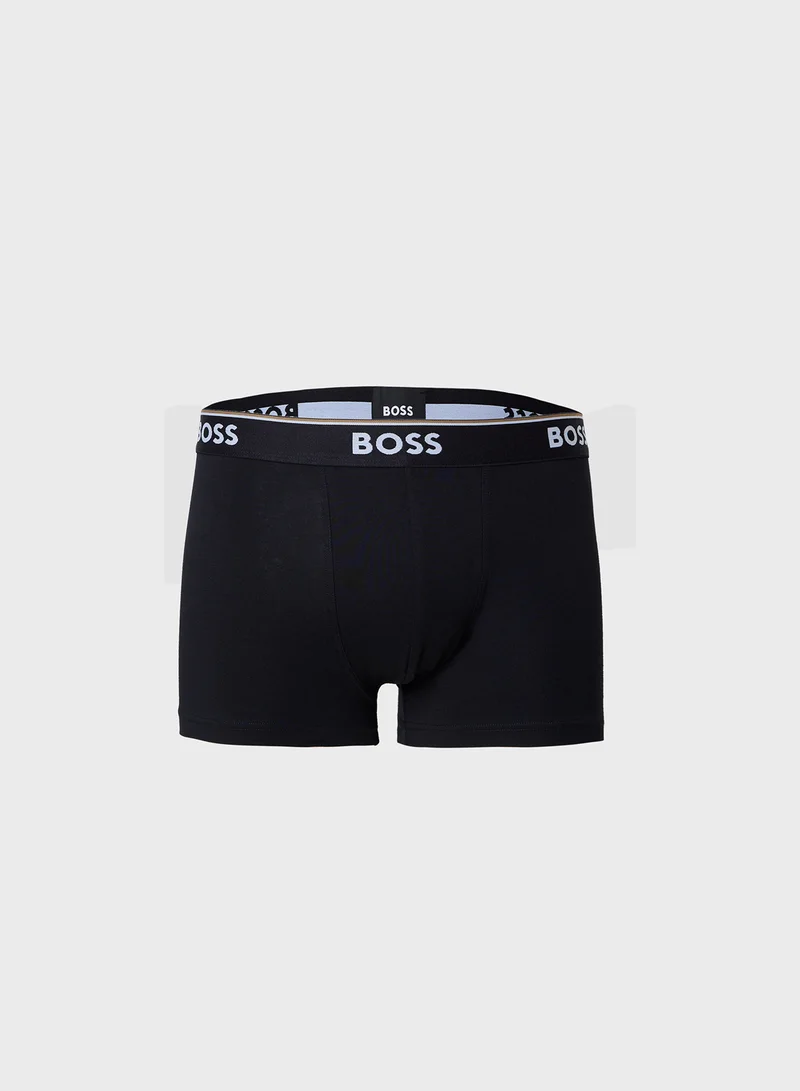 بوس 3 Pack Logo Band Trunks