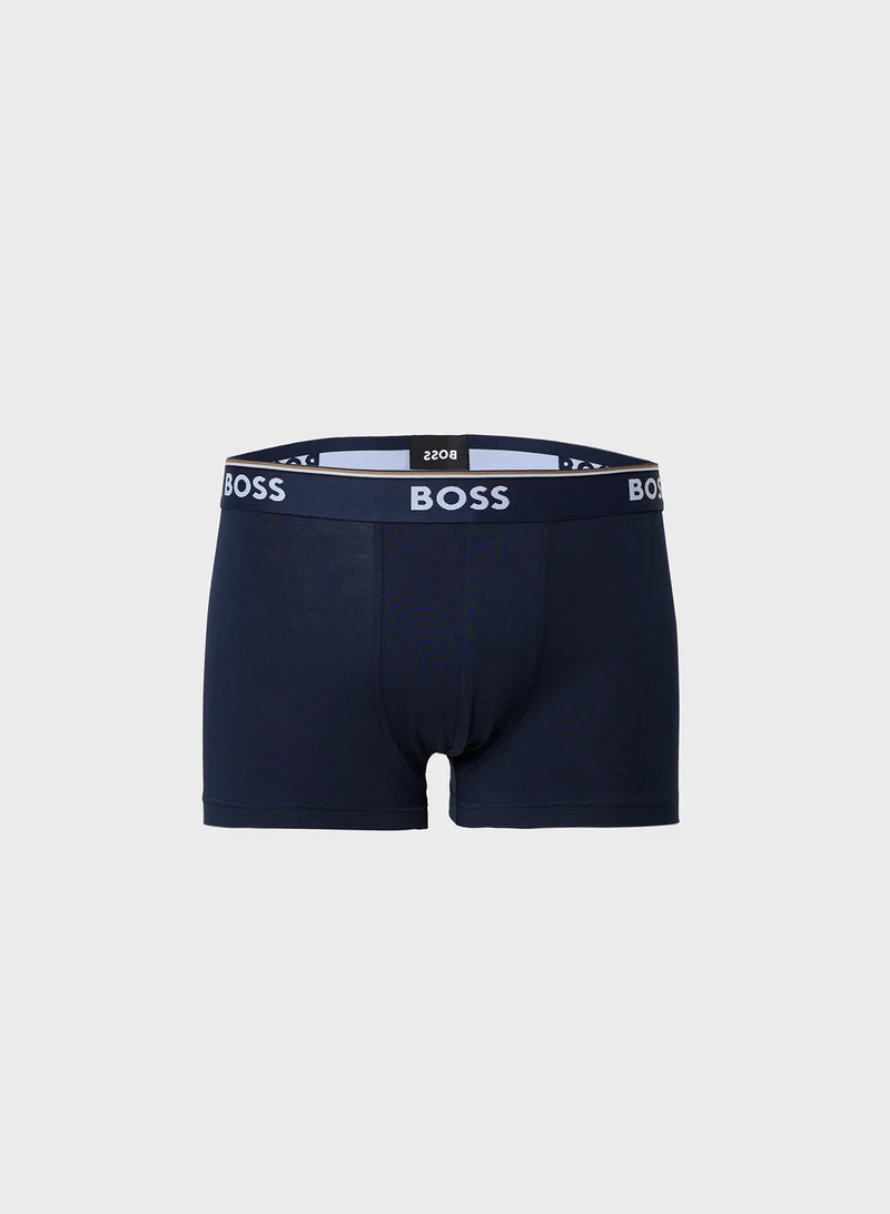 بوس 3 Pack Logo Band Trunks