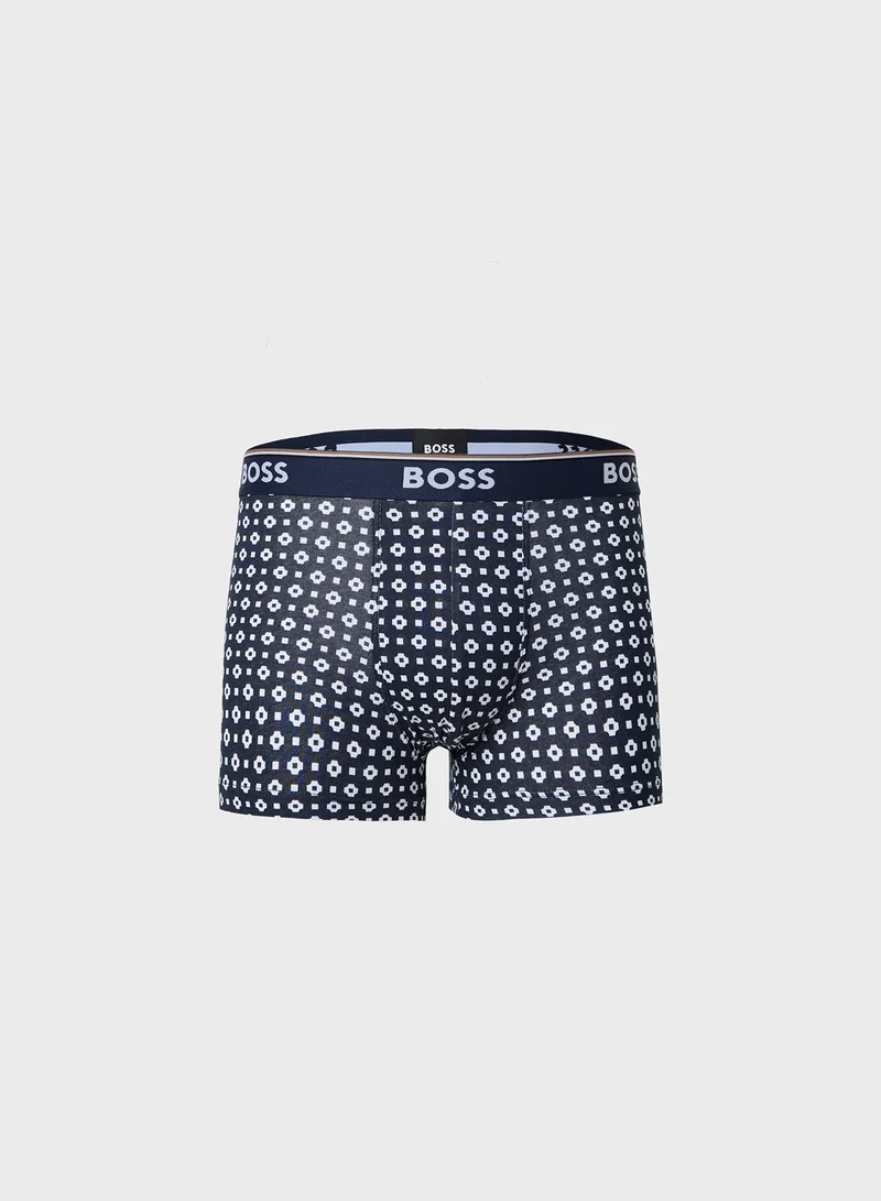 بوس 3 Pack Logo Band Trunks