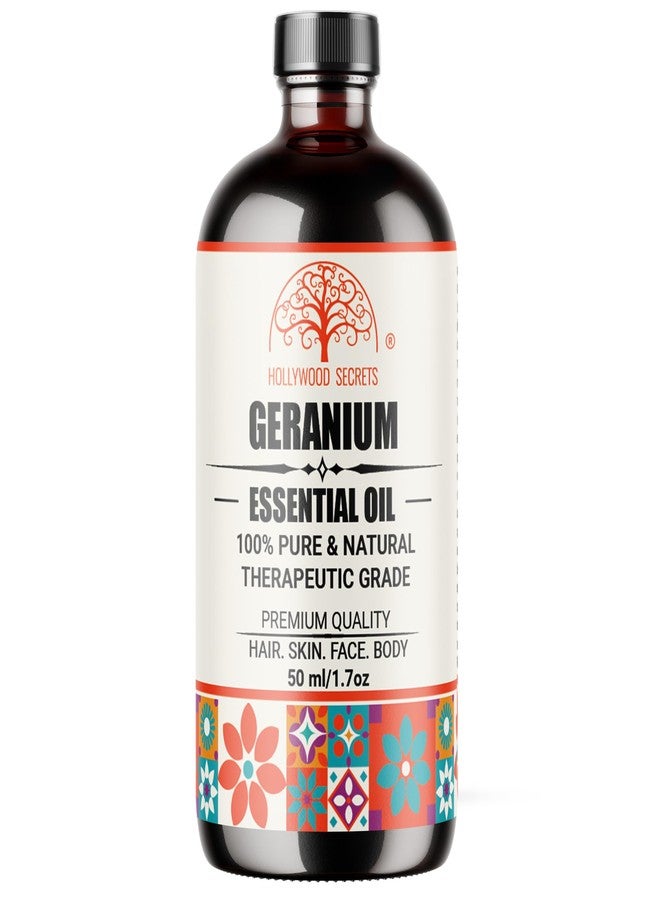 Hollywood Secrets Pure Geranium Essential Oil Therapeutic Grade 50ml - Image 2