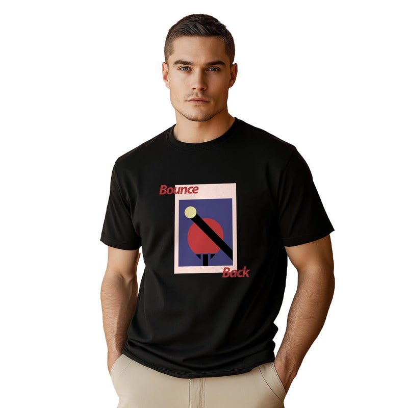 NOBERO Men's Black Graphic Print T-Shirt - Image 1