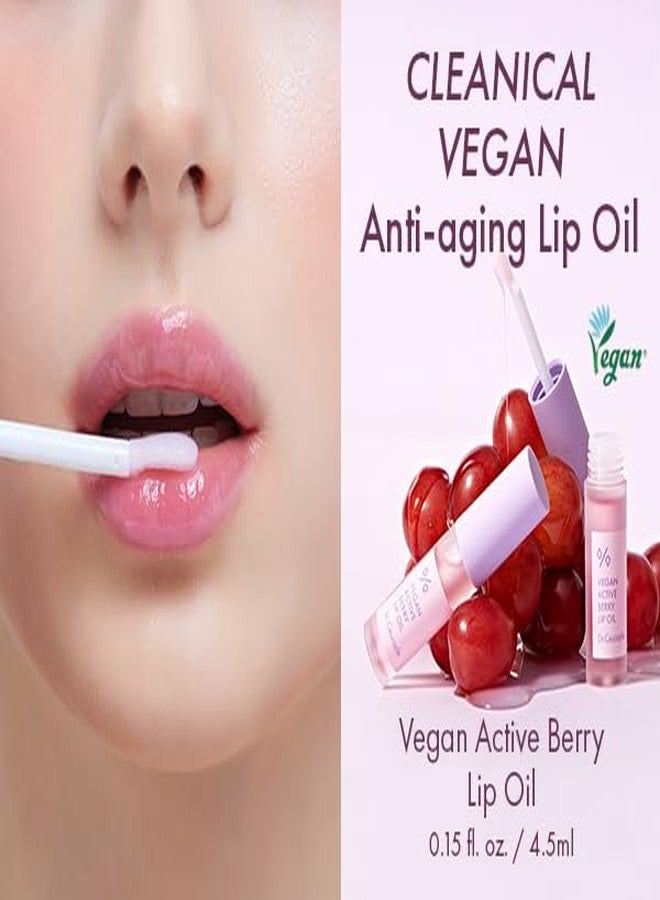 leegeehaam Dr.Ceuracle Vegan Active Berry Lip Oil - Moisturizing Lip Gloss for Dry, Chapped Lips, Long-Lasting Glow, Korean Skincare for Stocking Stuffers (4.5ml / 0.15 fl. oz.) - Image 2