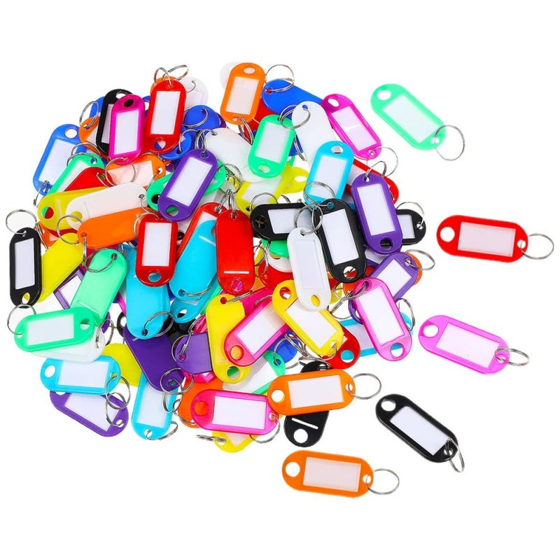 200 Pcs Colorful Key Tags with Window and Cover Multi Use Key Labels for Easy Color Coding - Image 2