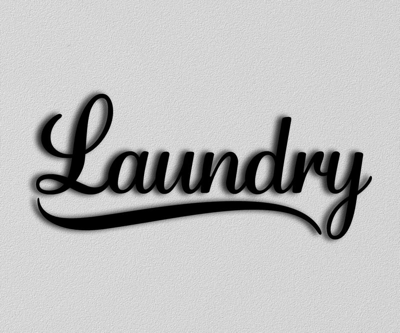 MAZ DISTRIBUTIONS - Laundry Sticker - Vinyl Decal for Laptop - Removable Waterproof Sticker for Store Door - Useable Indoor and Outdoor - Easy use for Wall  Canteen  Market Shop and Canteen - MAZ-322 - Image 1