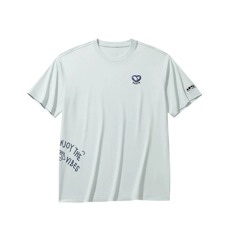 Anta blue Diary of Skater Short-Sleeve T-Shirt for Women | Best Price UAE