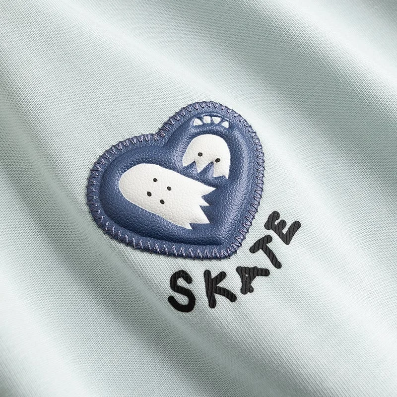 Anta blue Diary of Skater Short-Sleeve T-Shirt for Women | Best Price UAE