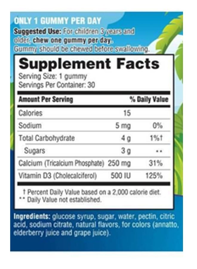 LEONAS 30 piece of Leonas Calcium + Vitamin D3 Gummy - Image 2
