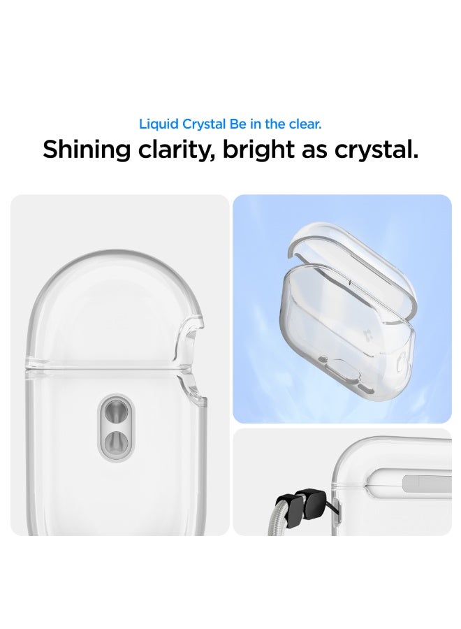 Spigen Liquid Crystal for AirPods Pro 3 Case Clear Cover [with Wrist Strap] Compatible with AirPods Pro 3rd Generation (2025) - Crystal Clear - Image 3