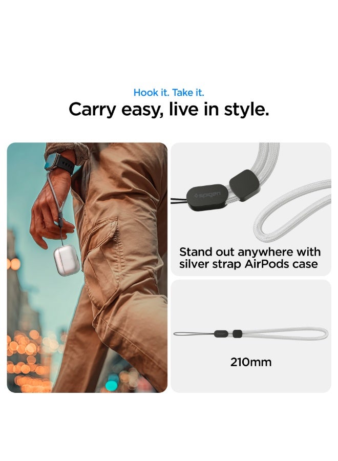 Liquid Crystal for AirPods Pro 3 Case Clear Cover [with Wrist Strap] Compatible with AirPods Pro 3rd Generation (2025) - Crystal Clear image 7
