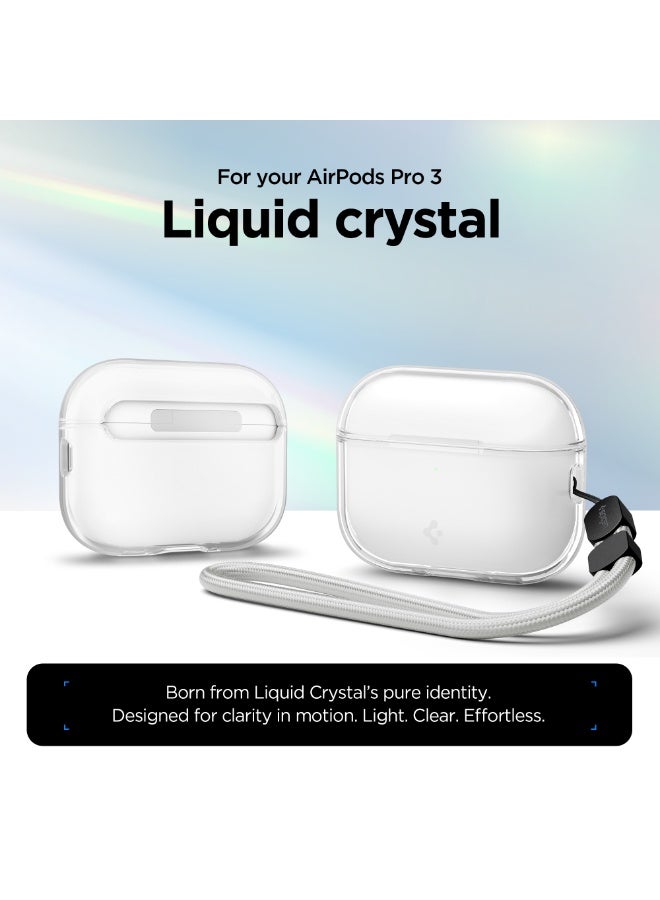 Spigen Liquid Crystal for AirPods Pro 3 Case Clear Cover [with Wrist Strap] Compatible with AirPods Pro 3rd Generation (2025) - Crystal Clear - Image 2