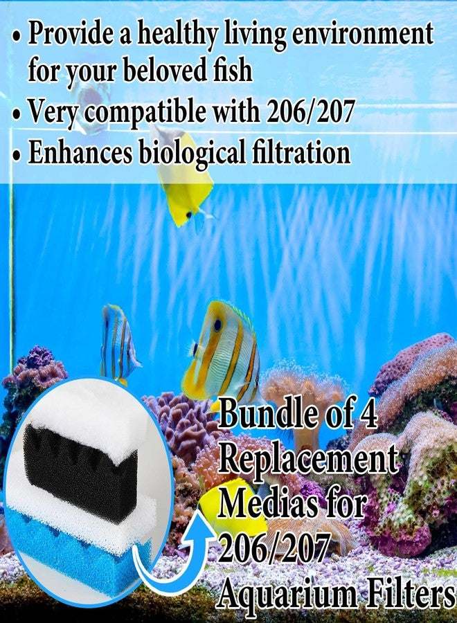 Threlaco 18 Pcs Compatible with Fluval 206/207 Aquarium Filters Sponge Set, Including Foam Pad, Quick-clear Water Polishing Pad, Foam Max, for Replacement Filter Media (compatible with Fluval 206/207) - Image 4