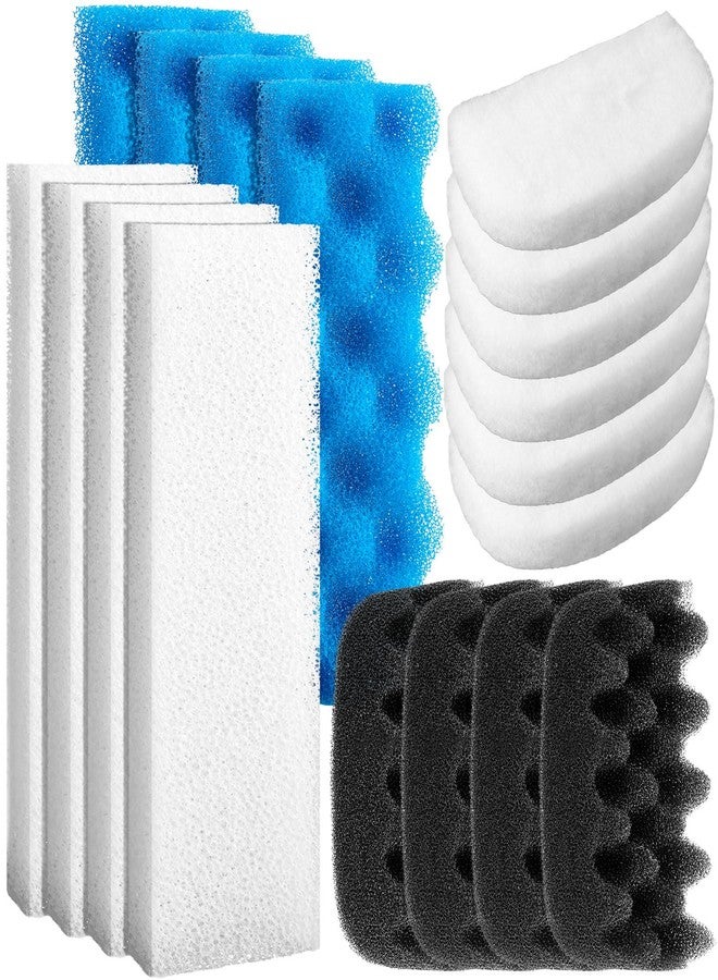 Threlaco 18 Pcs Compatible with Fluval 206/207 Aquarium Filters Sponge Set, Including Foam Pad, Quick-clear Water Polishing Pad, Foam Max, for Replacement Filter Media (compatible with Fluval 206/207) - Image 1