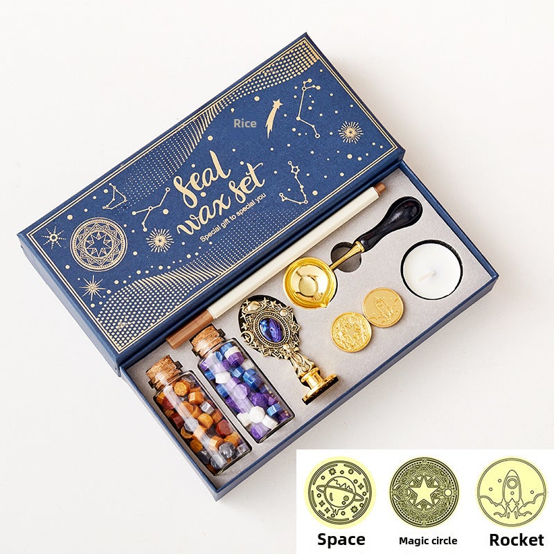Creative Starry Wax Seal Set (Magic Array, Space Seat, Rocket) 