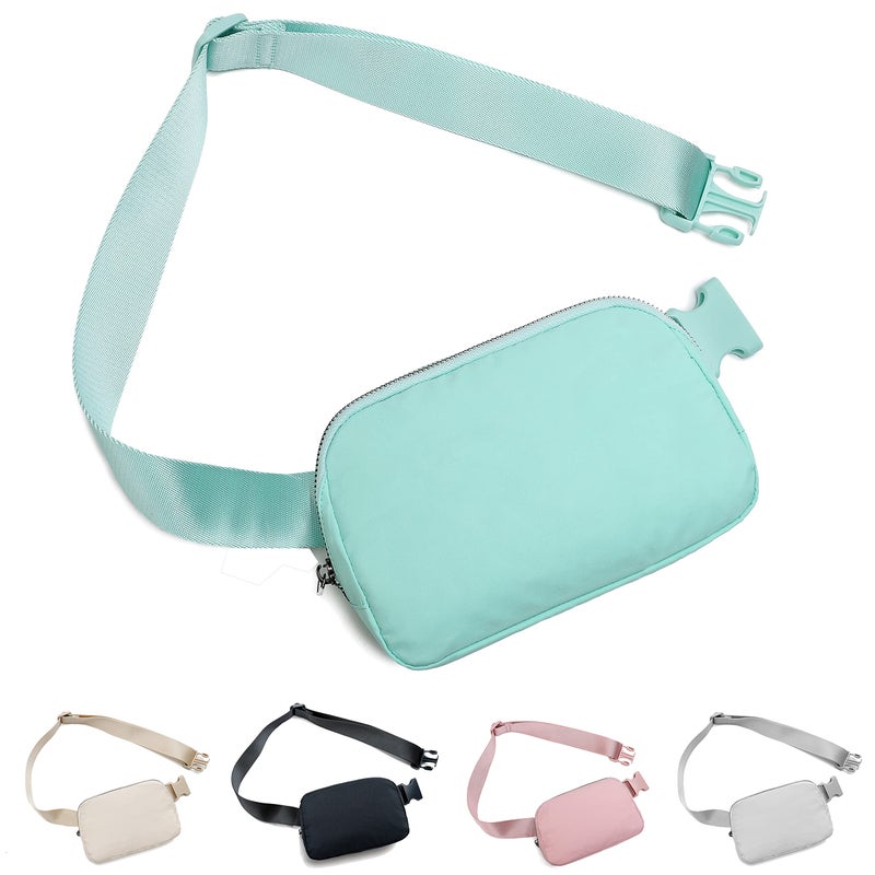 Belt Bag Waist Pack Bum Bag Fanny Pack Crossbody Bags for Women and Men with Adjustable Strap Small Waist Pouch for Travel Workout Running Hiking, Black - Image 1