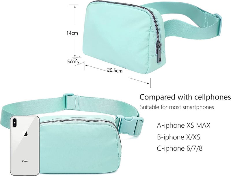 Belt Bag Waist Pack Bum Bag Fanny Pack Crossbody Bags for Women and Men with Adjustable Strap Small Waist Pouch for Travel Workout Running Hiking, Black - Image 3